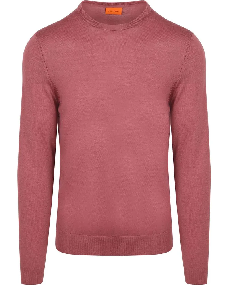 Suitable Merino Pullover Mauve Pink
