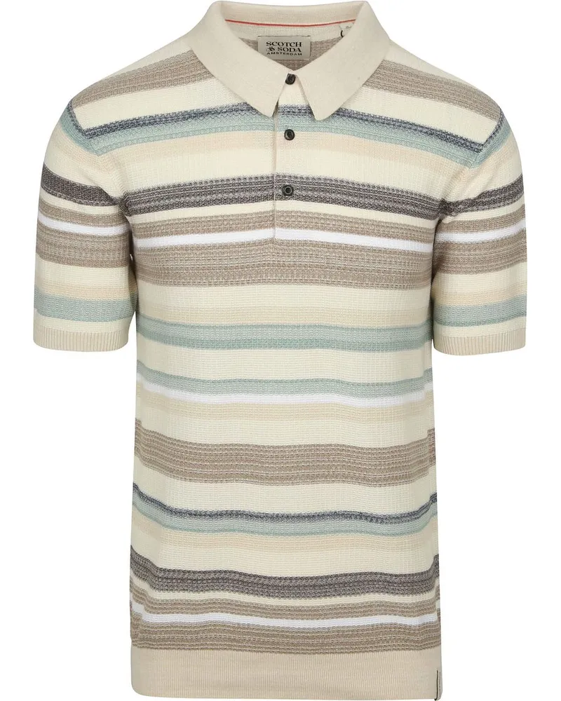 Scotch&Soda Knitted Polo Beige Beige
