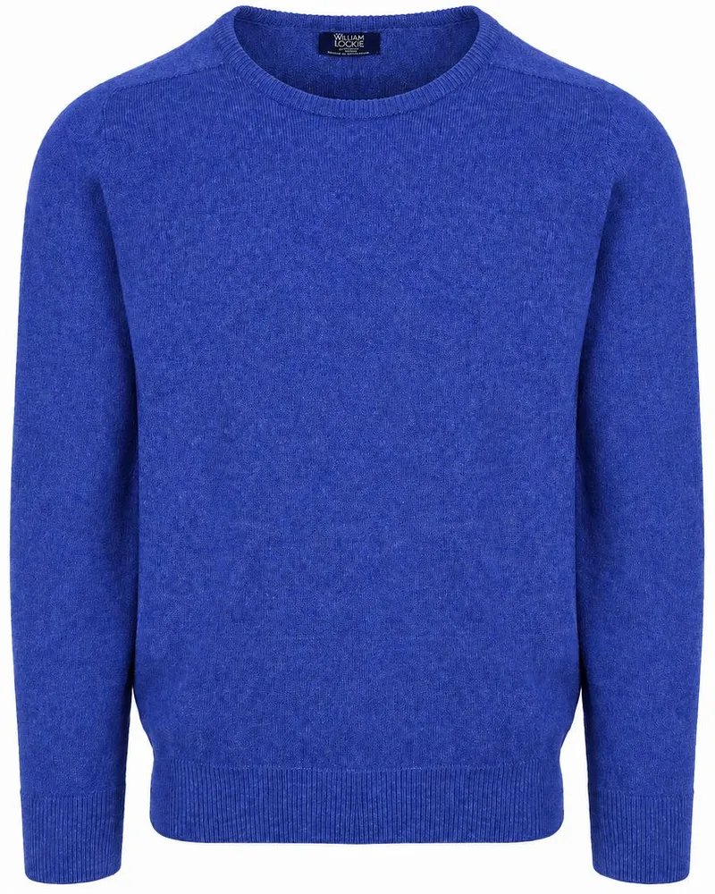 William Lockie Pullover Lammwolle Navy Dunkelblau