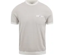 T-Shirt Streifen Ecru