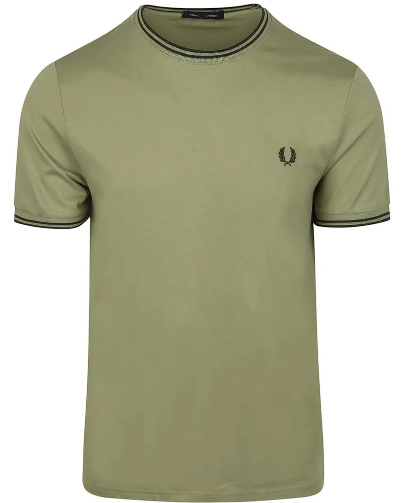 Fred Perry M1588 Twin Tipped T-Shirt Grün Grün
