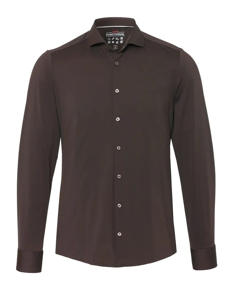 pure The Functional Shirt Dunkelbraun