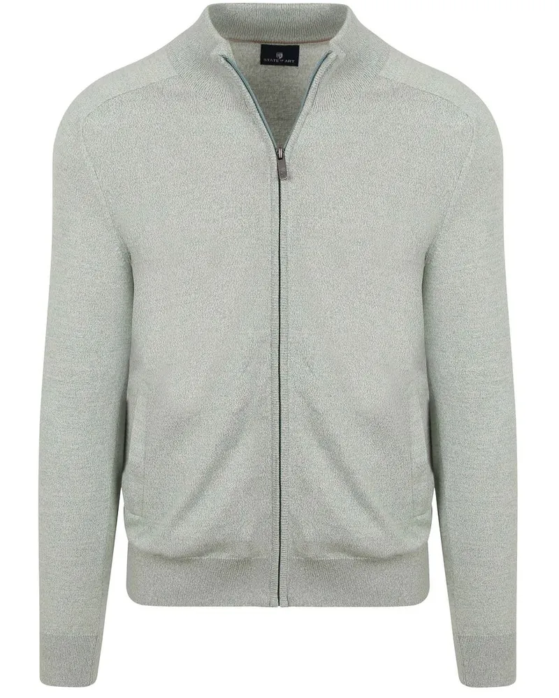 State of Art Weste Melange Hellgrün Grün