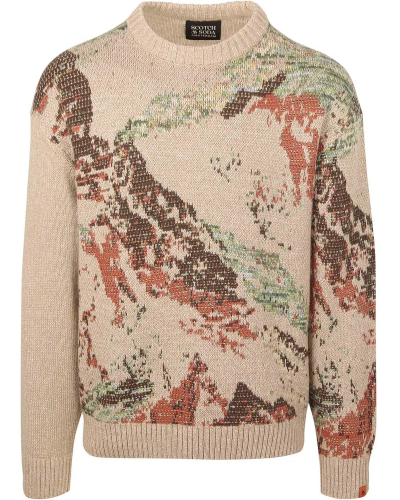 Scotch&Soda Mountain loose fit pullover Multicolour