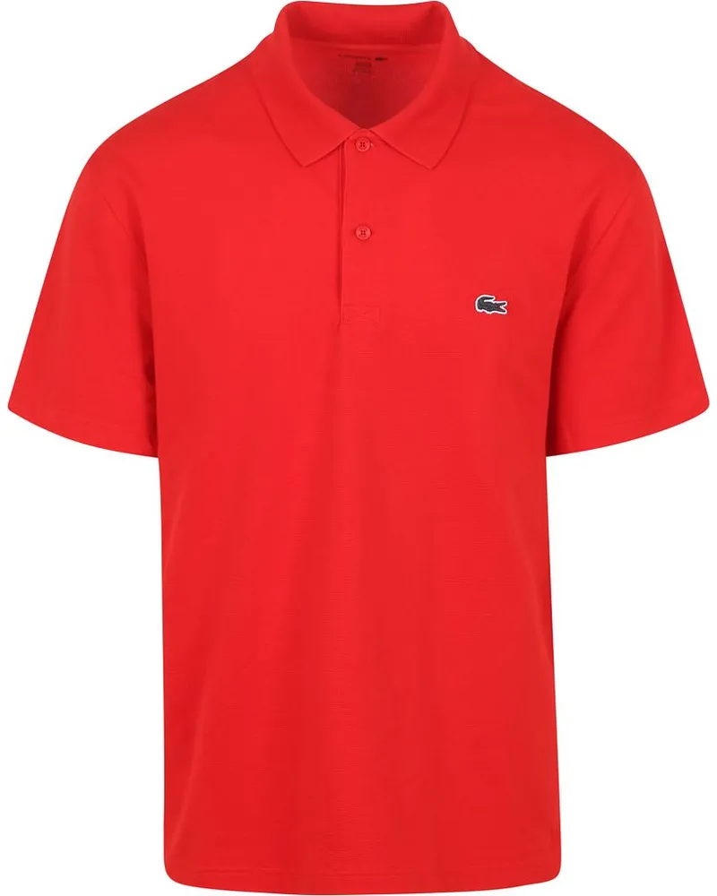 Lacoste Poloshirt Atmungsaktiv Rot Rot