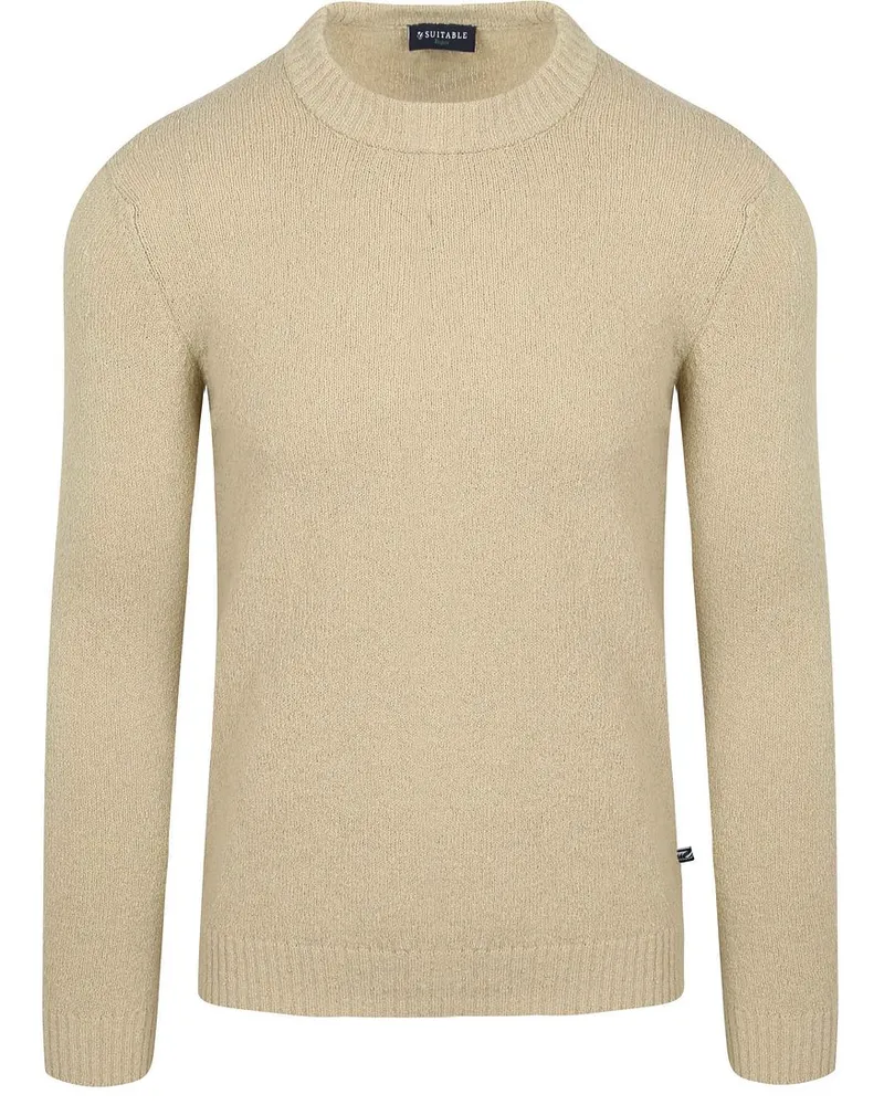 Suitable Strick-Pullover Bouclé Beige Beige