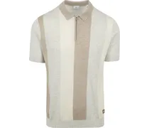 Knitted Polo Shirt Beige