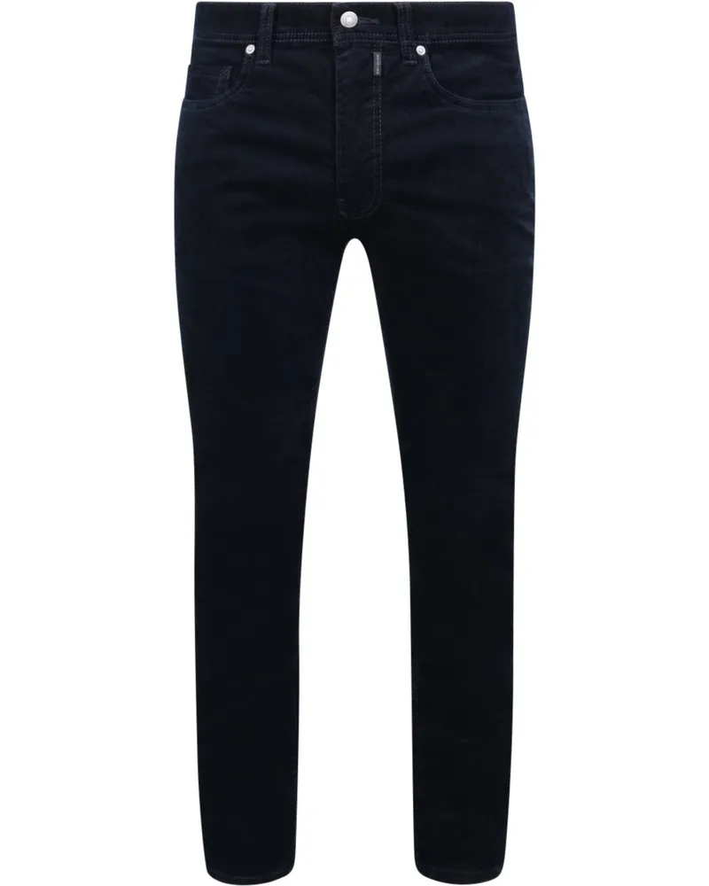 Pierre Cardin Hose Lyon Tapered Corduroy Navy Dunkelblau