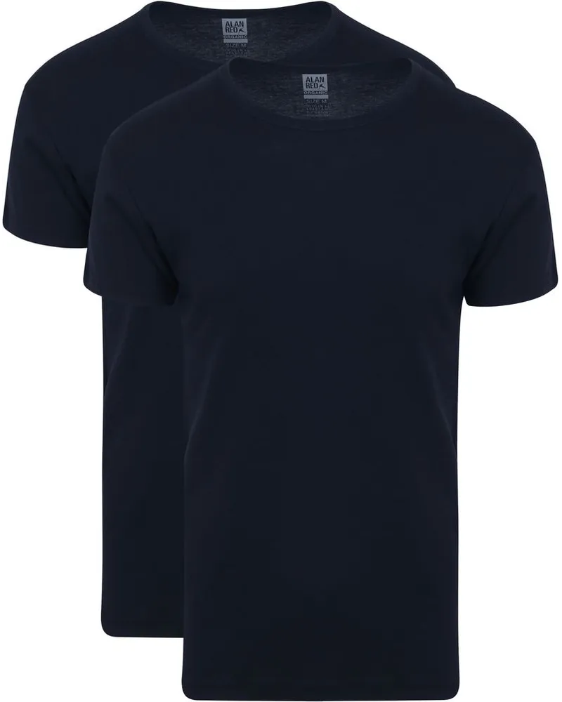 Alan Red Copenhagen T-Shirt Navy 2er-Pack Dunkelblau