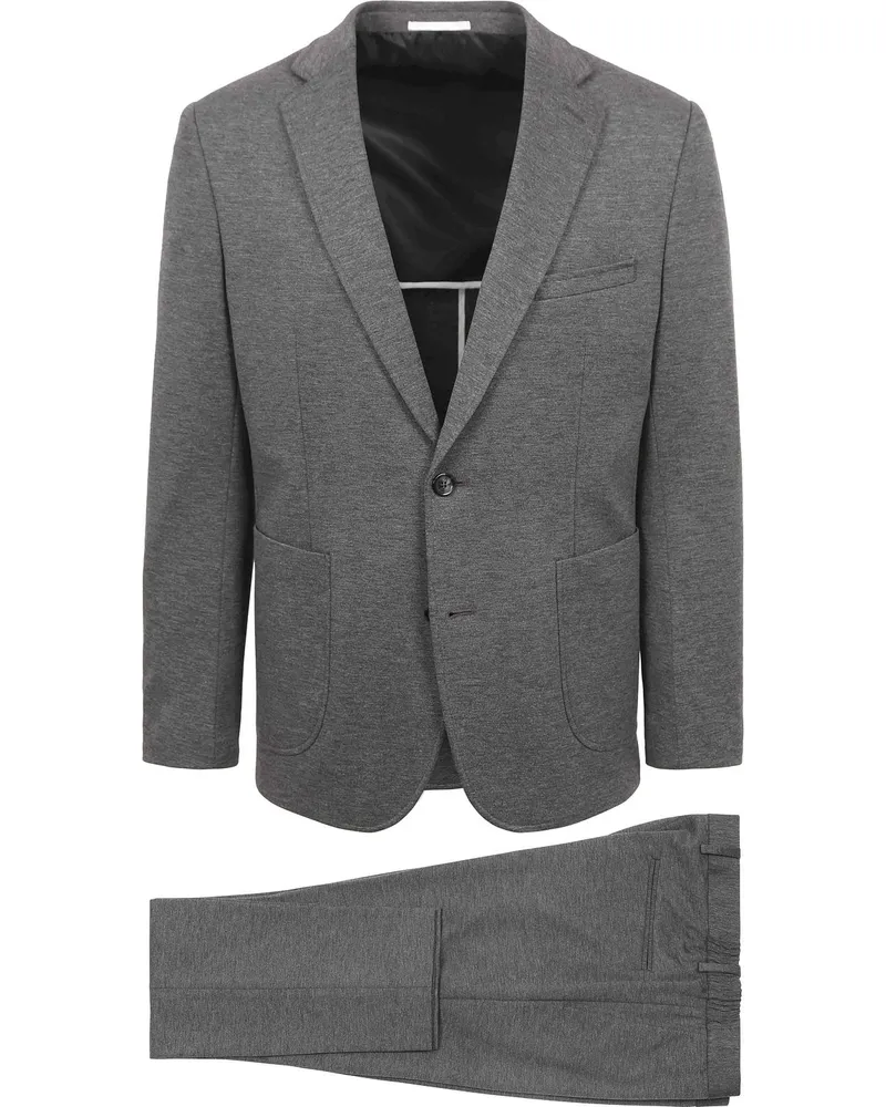 Suitable Jersey Suit Anthrazit Grau