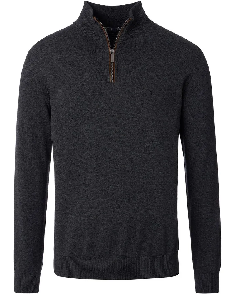 CasaModa Halfzip Pullover Solid Anthrazit Anthrazit