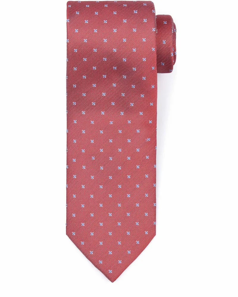 Suitable Krawatte Seide Blue Star Rot Rot