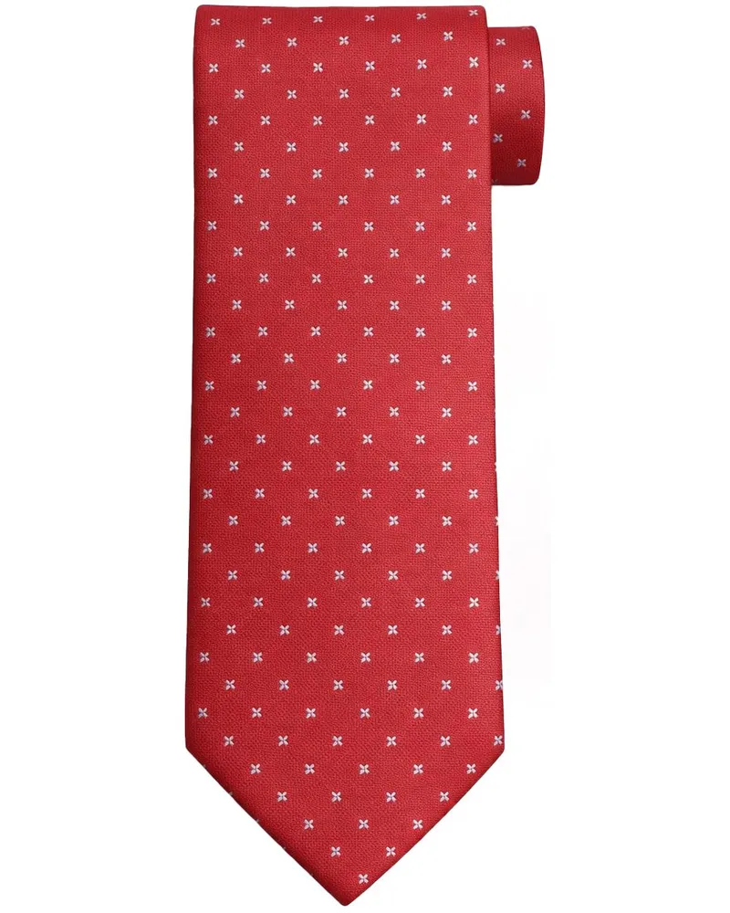 Suitable Krawatte Seide Blue Star Rot Rot