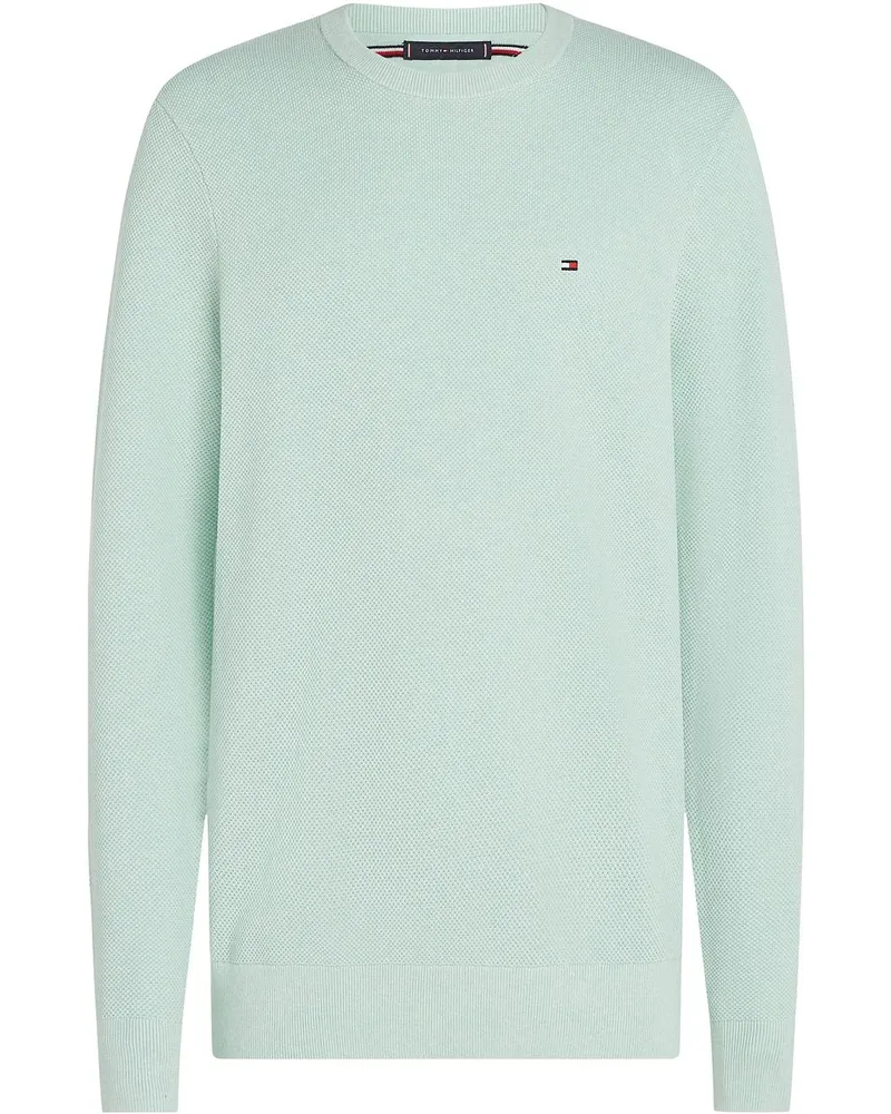 Tommy Hilfiger Structure Pullover Mintgrün Grün