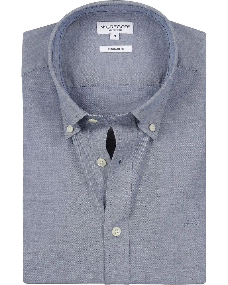 McGregor Hemd Oxford Blau Blau