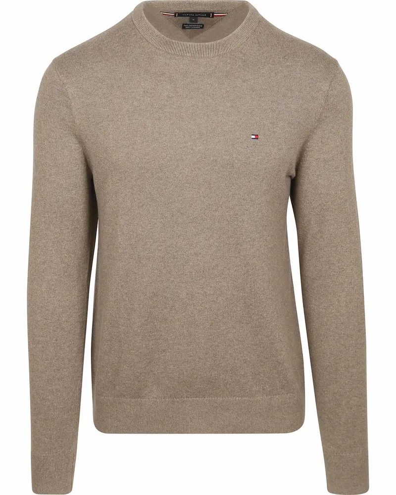 Tommy Hilfiger Pullover Cotton Kaschmir Taupe Braun