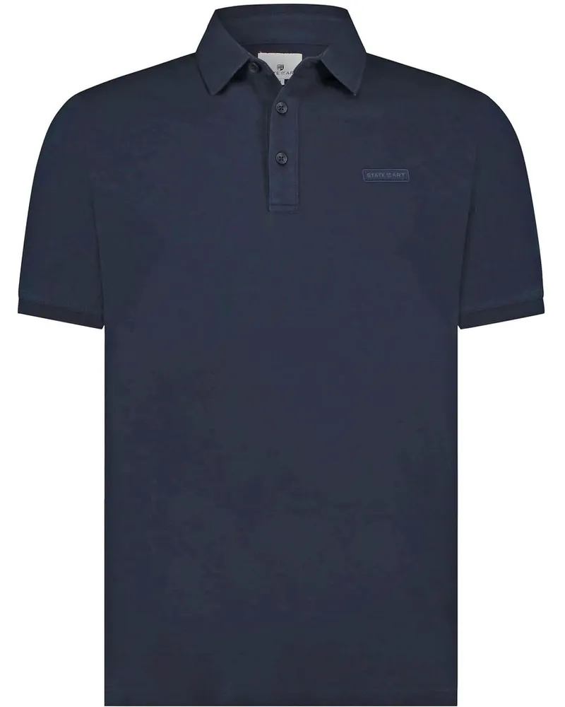 State of Art Piqué Polo Navy Dunkelblau