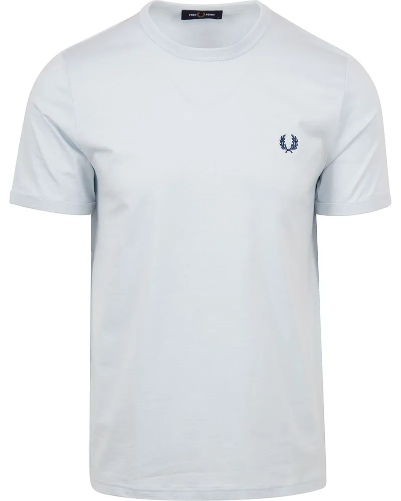 Fred Perry T-shirt Ringer Hellblau Hellblau