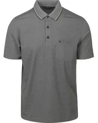 CasaModa Poloshirt Dunkelgrau Grau