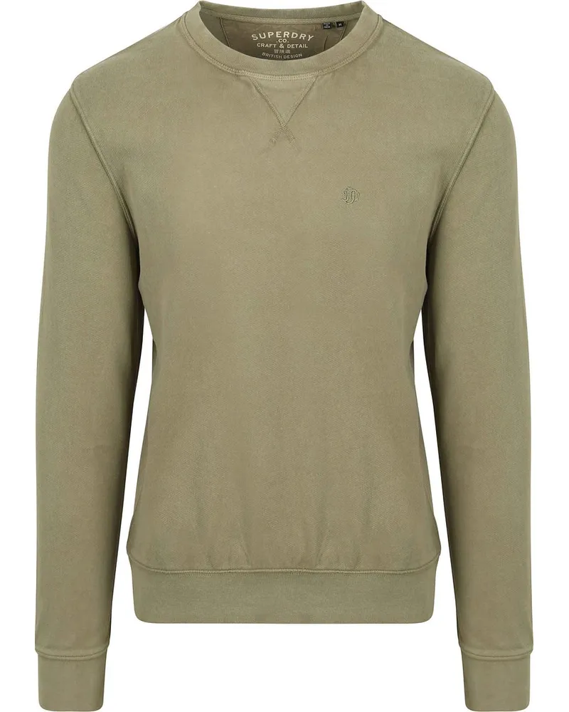 Superdry. Sweater Classic Essential Olivgrün Grün