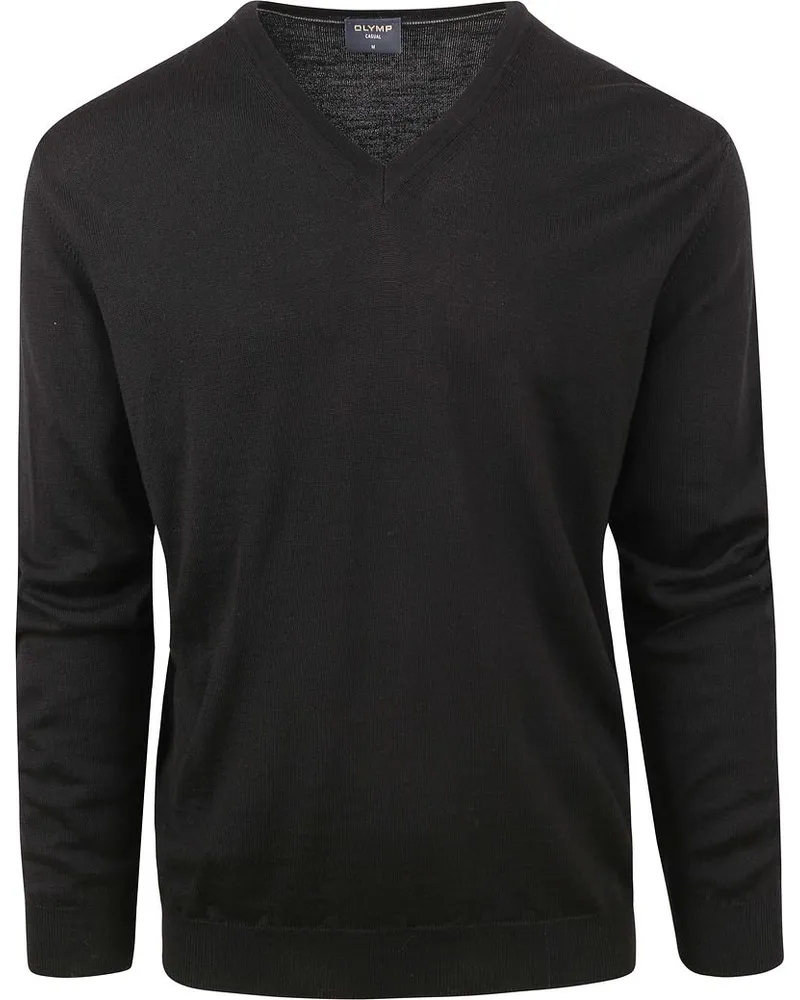 Olymp Casual Pullover Wolle Navy Dunkelblau