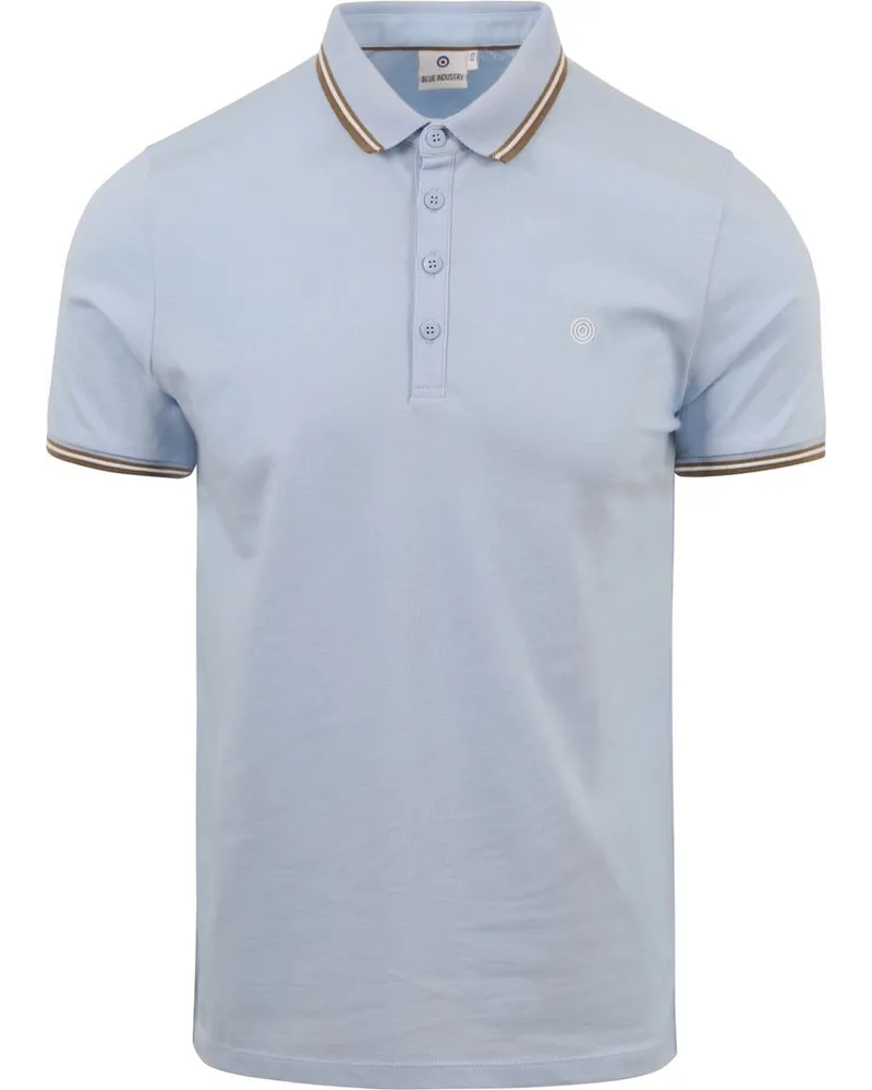 Blue Industry Piqué Poloshirt Hellblau Hellblau