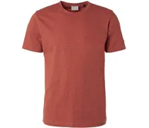 T-Shirt Streifen Melange Rot
