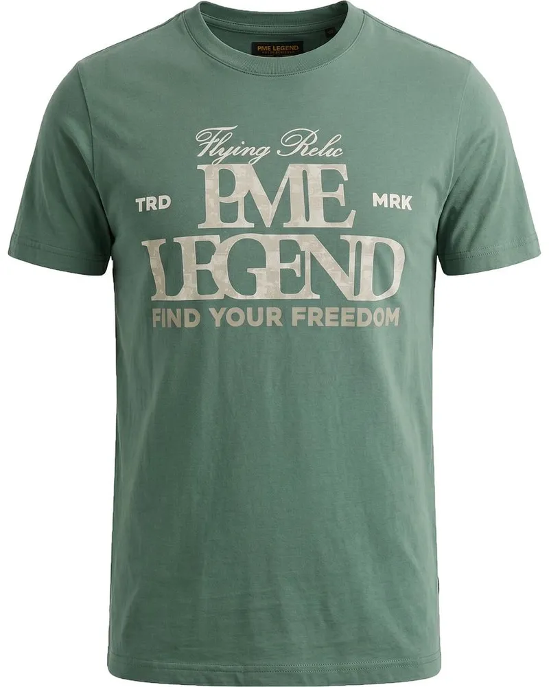 PME Legend Jersey Artwork T-Shirt Deep Sea Grün