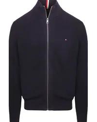 Tommy Hilfiger Strickjacke Struktur Navy Dunkelblau