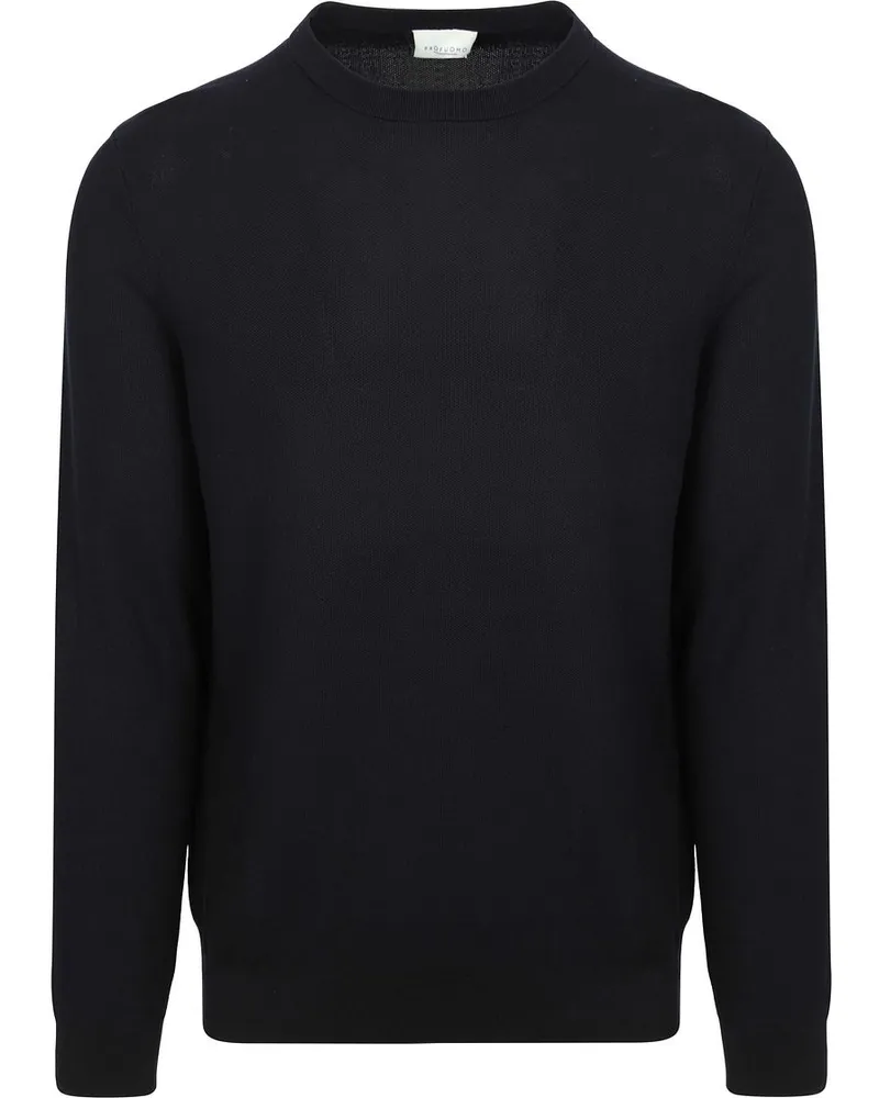 Profuomo Pullover Structure Marine Dunkelblau
