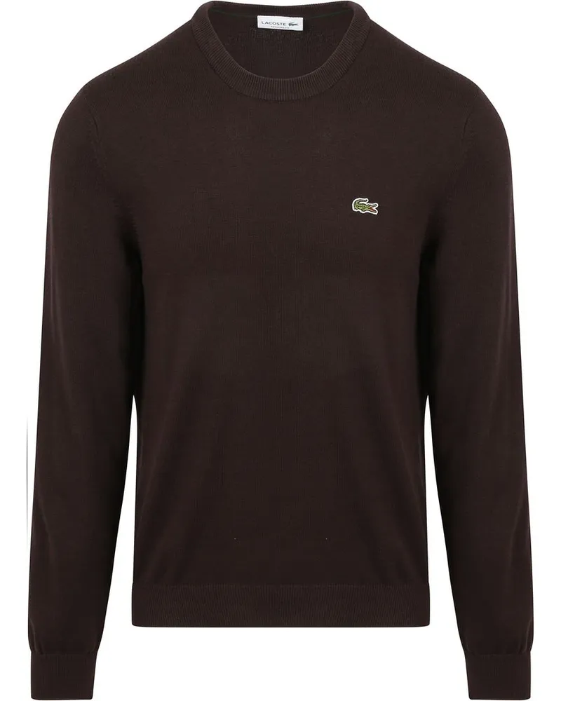 Lacoste Pullover Dunkelbraun Braun