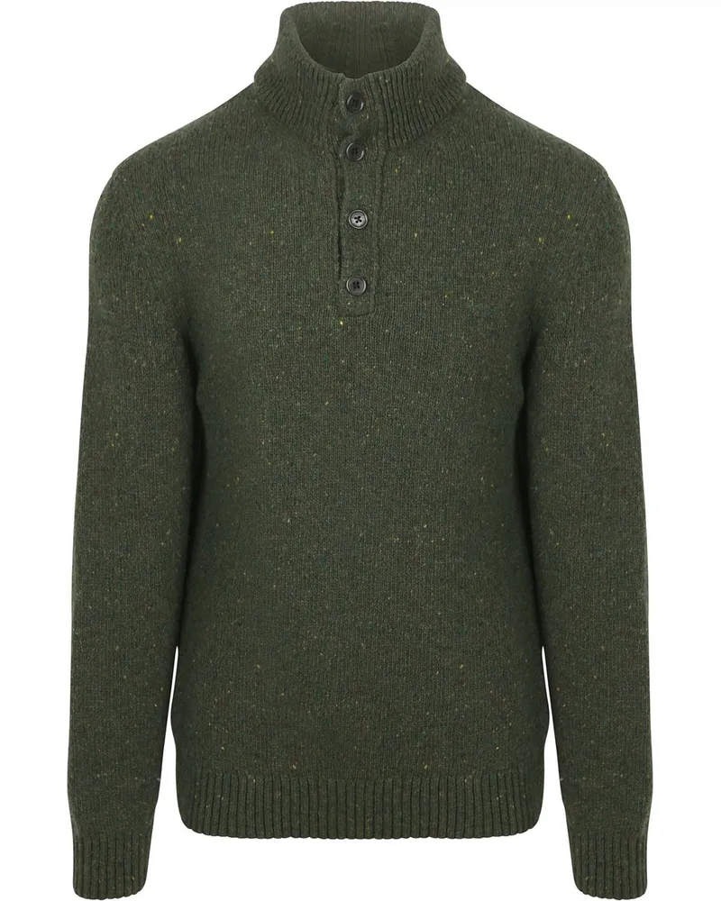 Gant Mocker Pullover Wool Blend Dunkelgrün Dunkelgrün