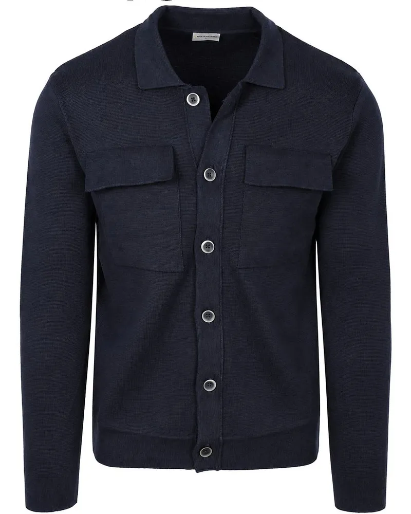 No Excess Cardigan Full Button Heavy Knit Dunkelblau Dunkelblau