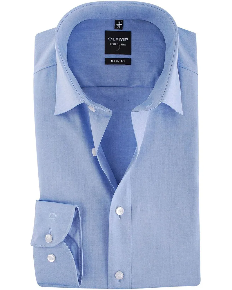 Olymp Level Five Hemd Blau Body Fit Blau