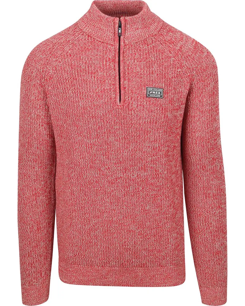 New Zealand Auckland NZA) Half Zip Pullover Drake Rot Rot