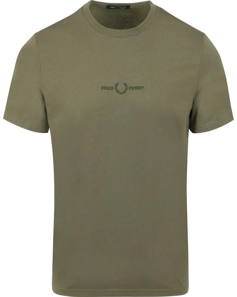 Fred Perry T-Shirt M4580 Olivgrün Dunkelgrün