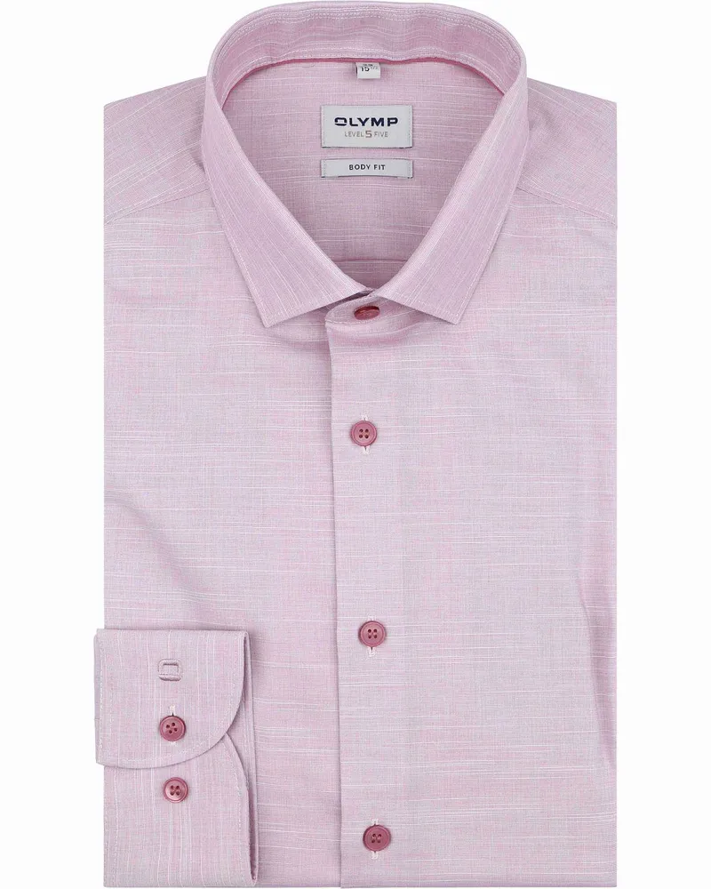 Olymp Level 5 Hemd Rosa Pink