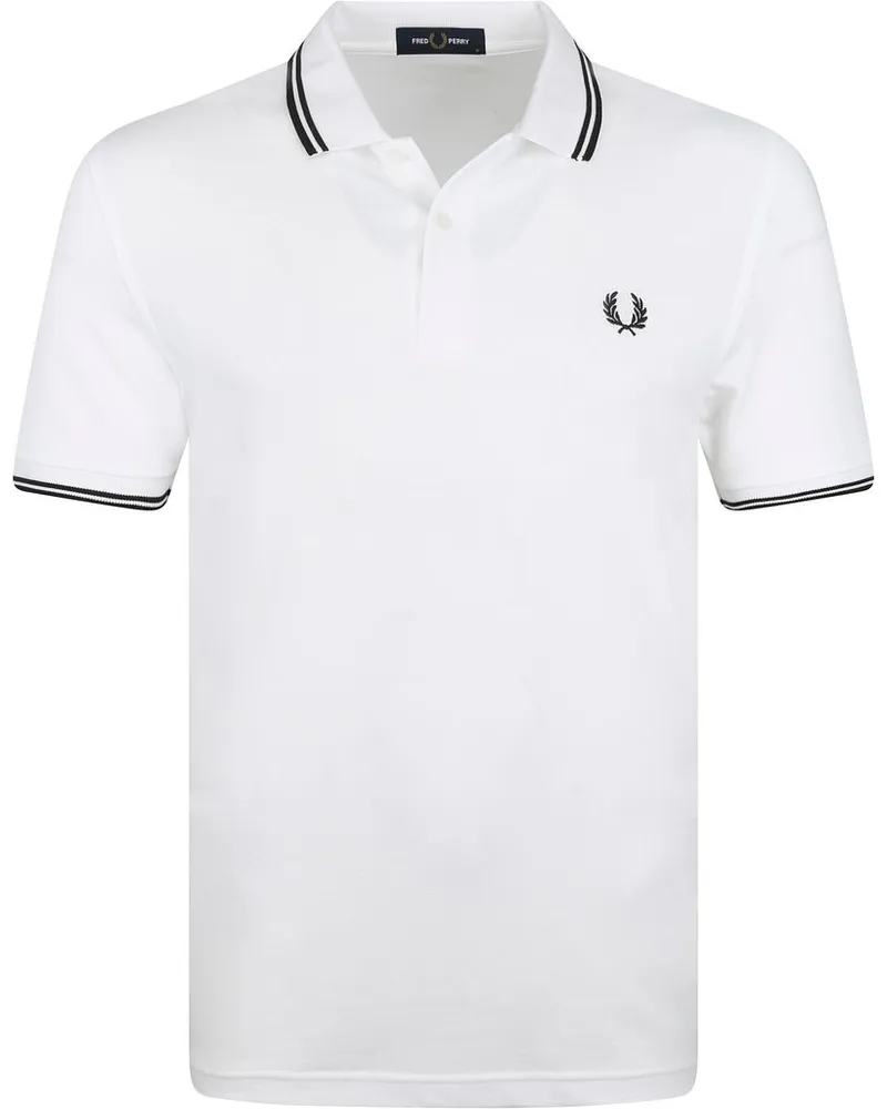 Fred Perry Polo Twin Tipped M3600 Weiß Z52 Weiß