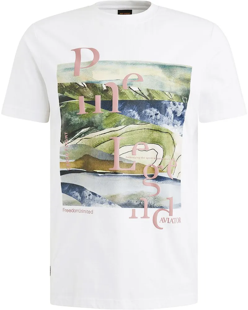 PME Legend T-Shirt Artwork Weiß Weiß