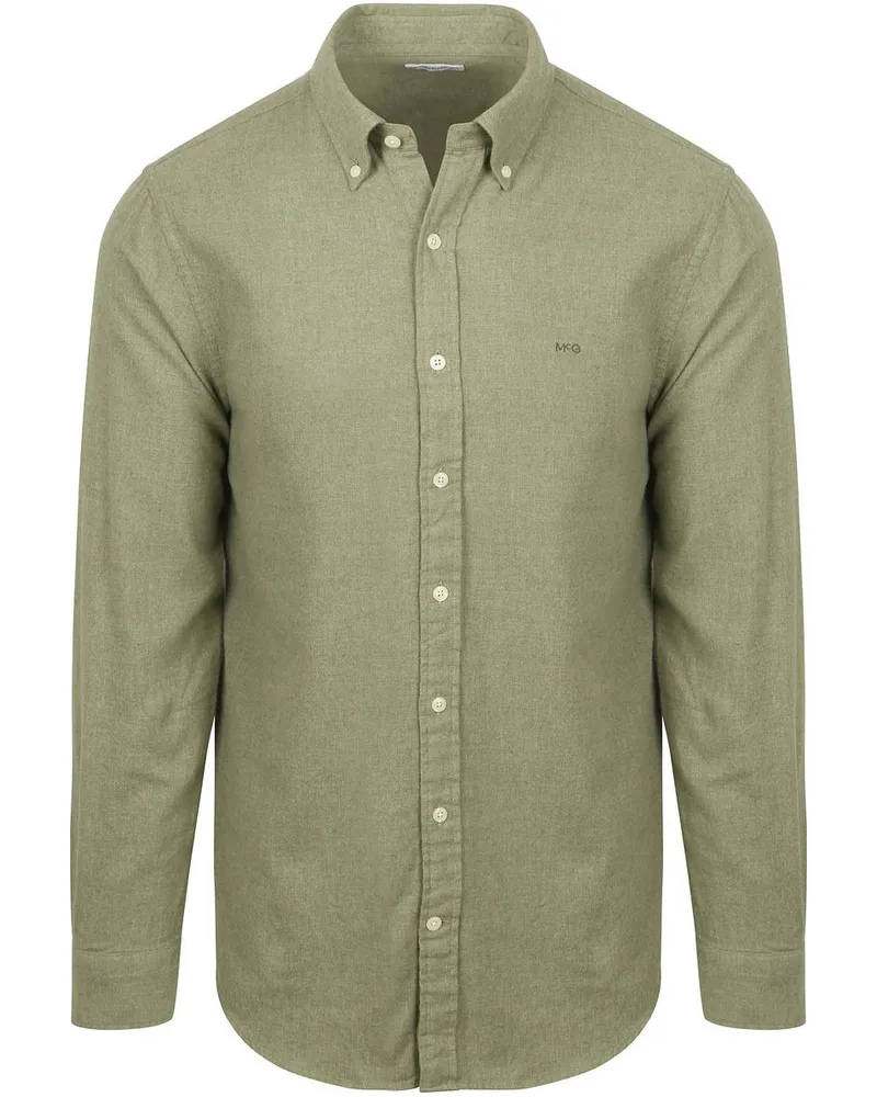 McGregor Hemd Flanell Melange Sage Grün Grün