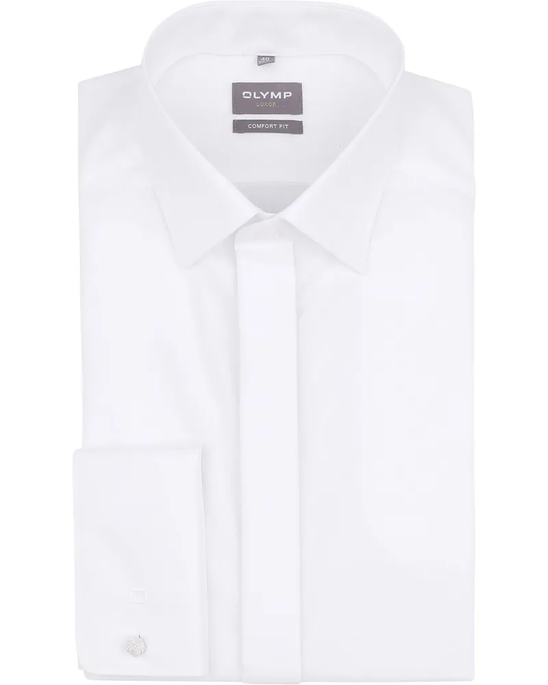 Olymp Luxor Smokinghemd Comfort Fit Weiß