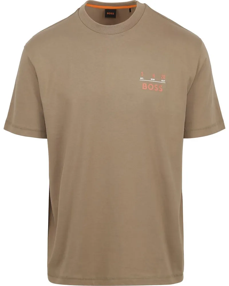 HUGO BOSS T-shirt Backprint Hellbraun