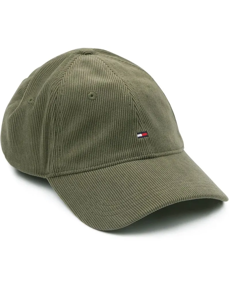Tommy Hilfiger Cap Corduroy Olivgrün Grün