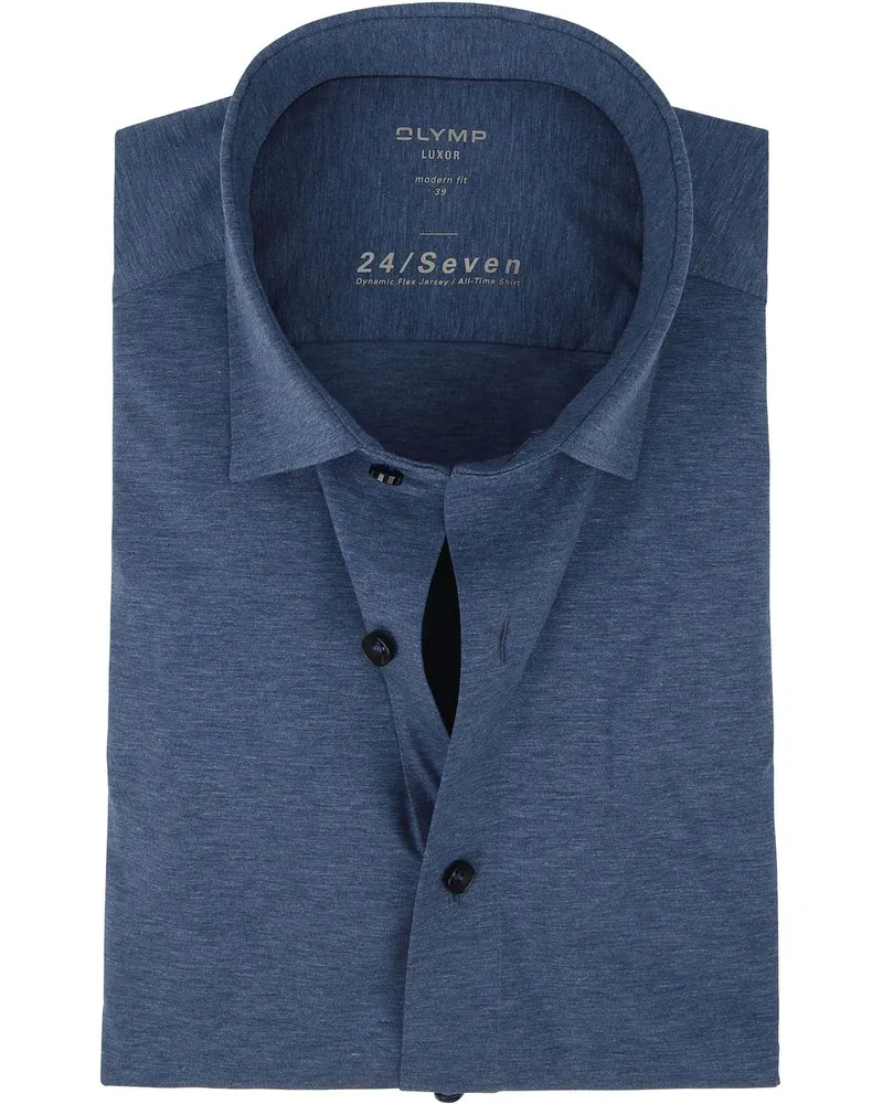 Olymp Luxor Hemd 24/Seven Blau Blau