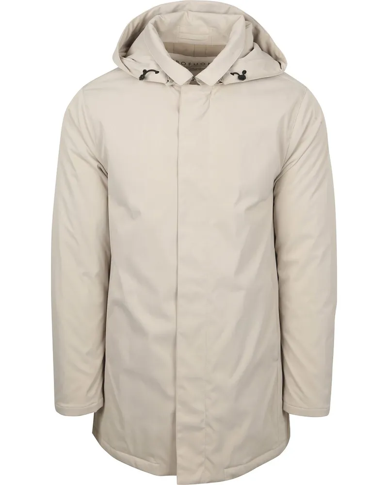 Profuomo Magneet Jacke Ecru Wollweiß