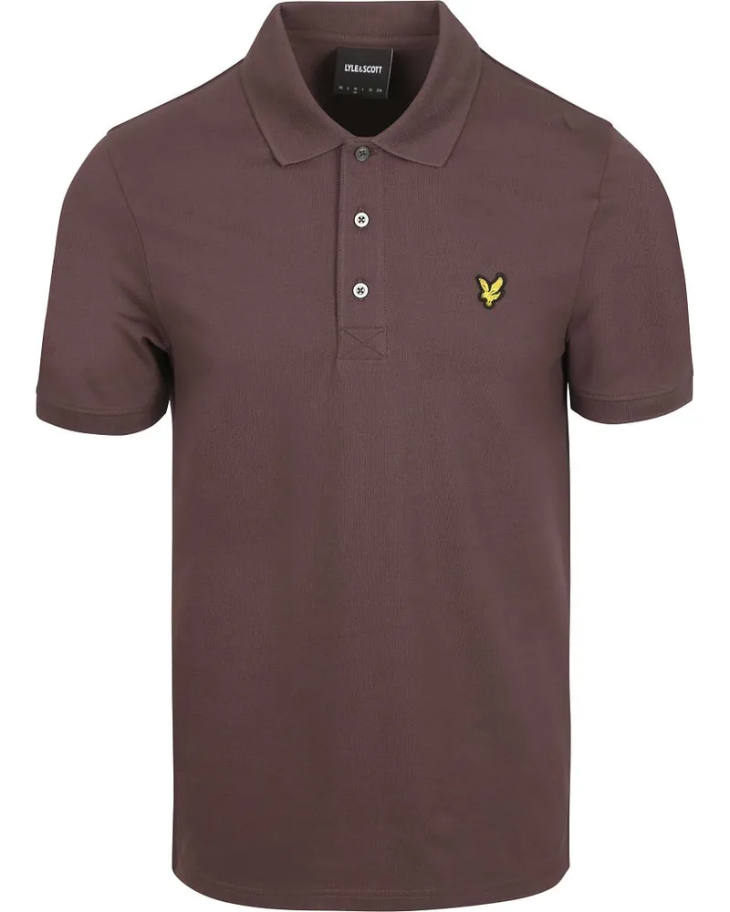 Lyle & Scott Lyle und Scott Polo Plain Braun Braun