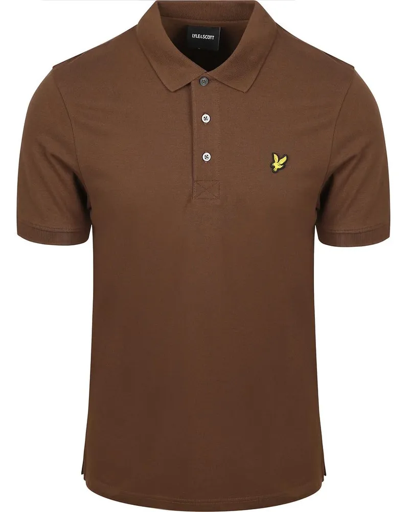 Lyle & Scott Lyle und Scott Polo Plain Braun Braun