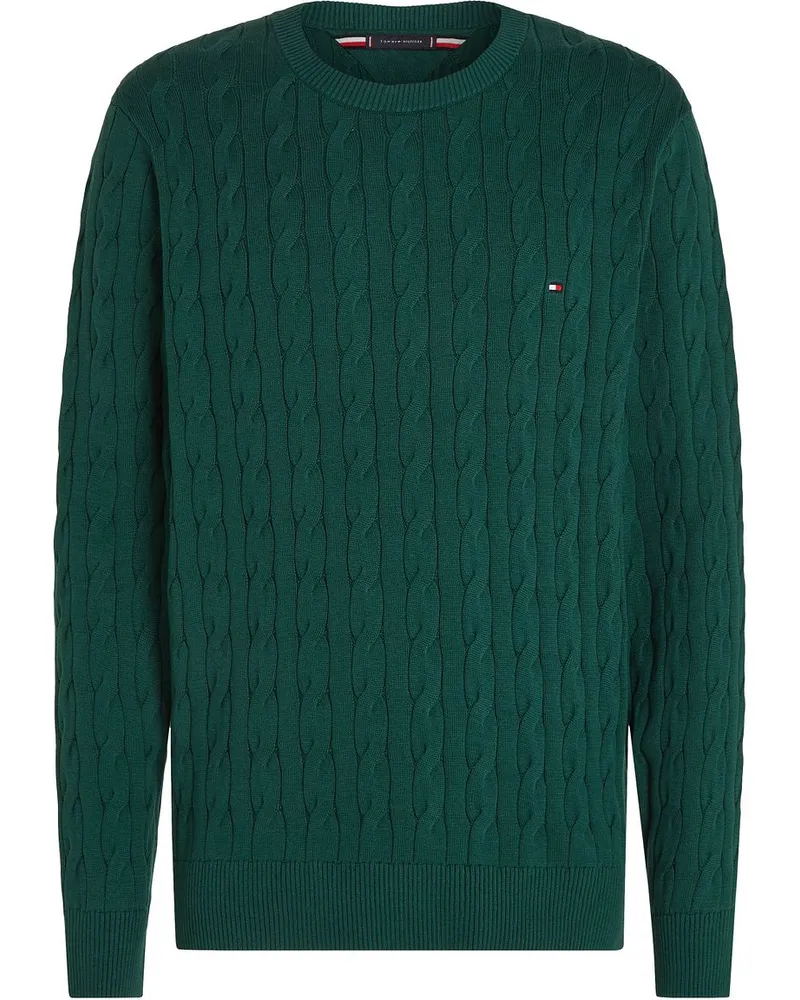 Tommy Hilfiger Pullover Cable Dunkelgrün Dunkelgrün