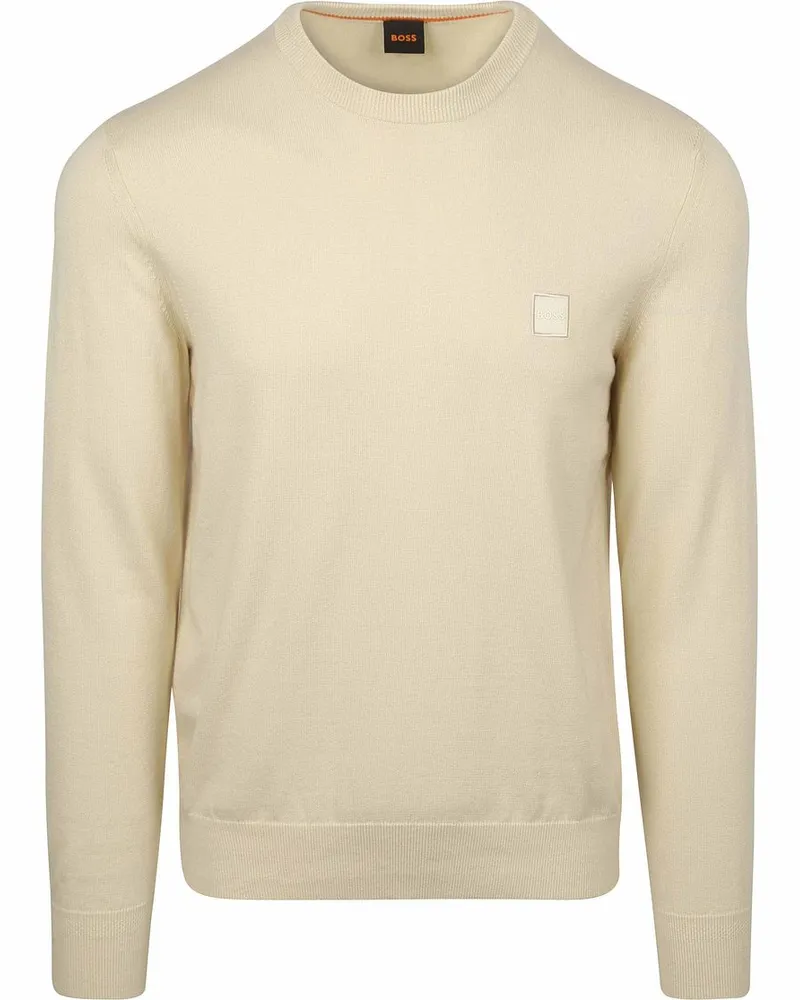 HUGO BOSS Pullover Kanovano Off White Wollweiß