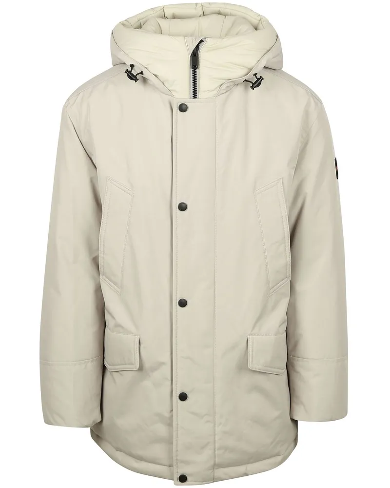 HUGO BOSS Osiass Jacke Ecru Wollweiß